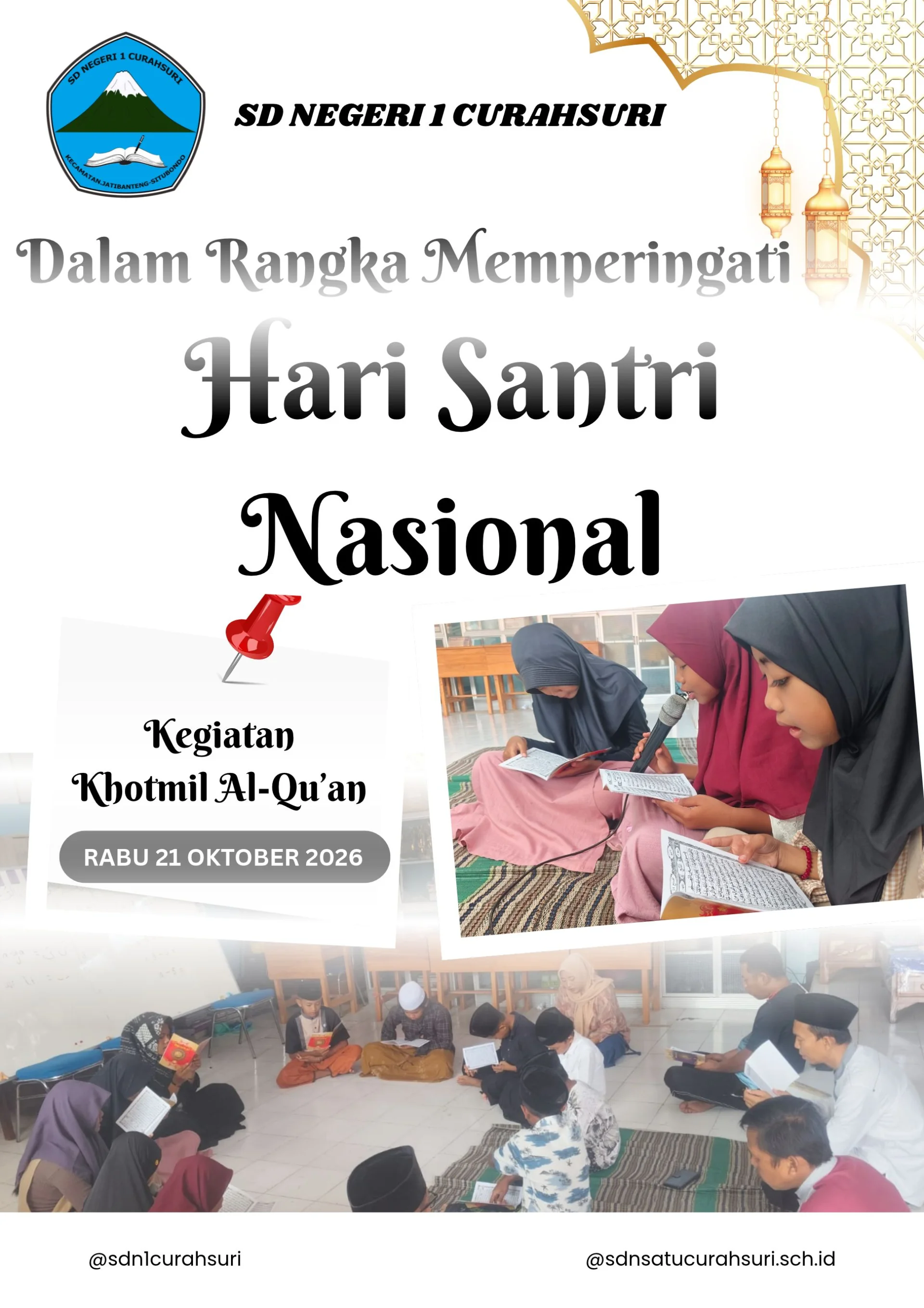 SDN 1 Curahsuri Gelar Khotmil Al-Qur’an dalam Rangka Memperingati Hari Santri Nasional